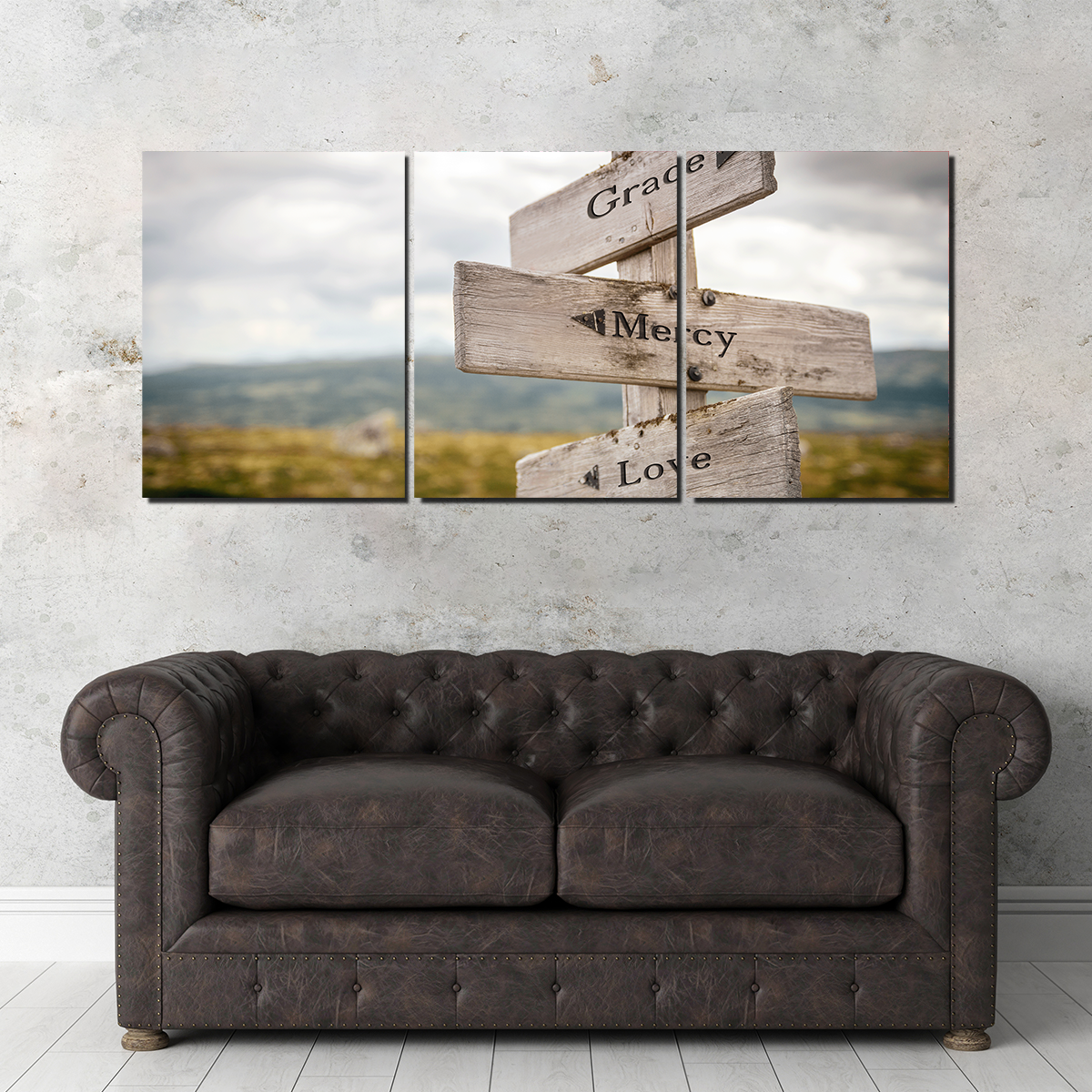 Grace Mercy Love Wall Art
