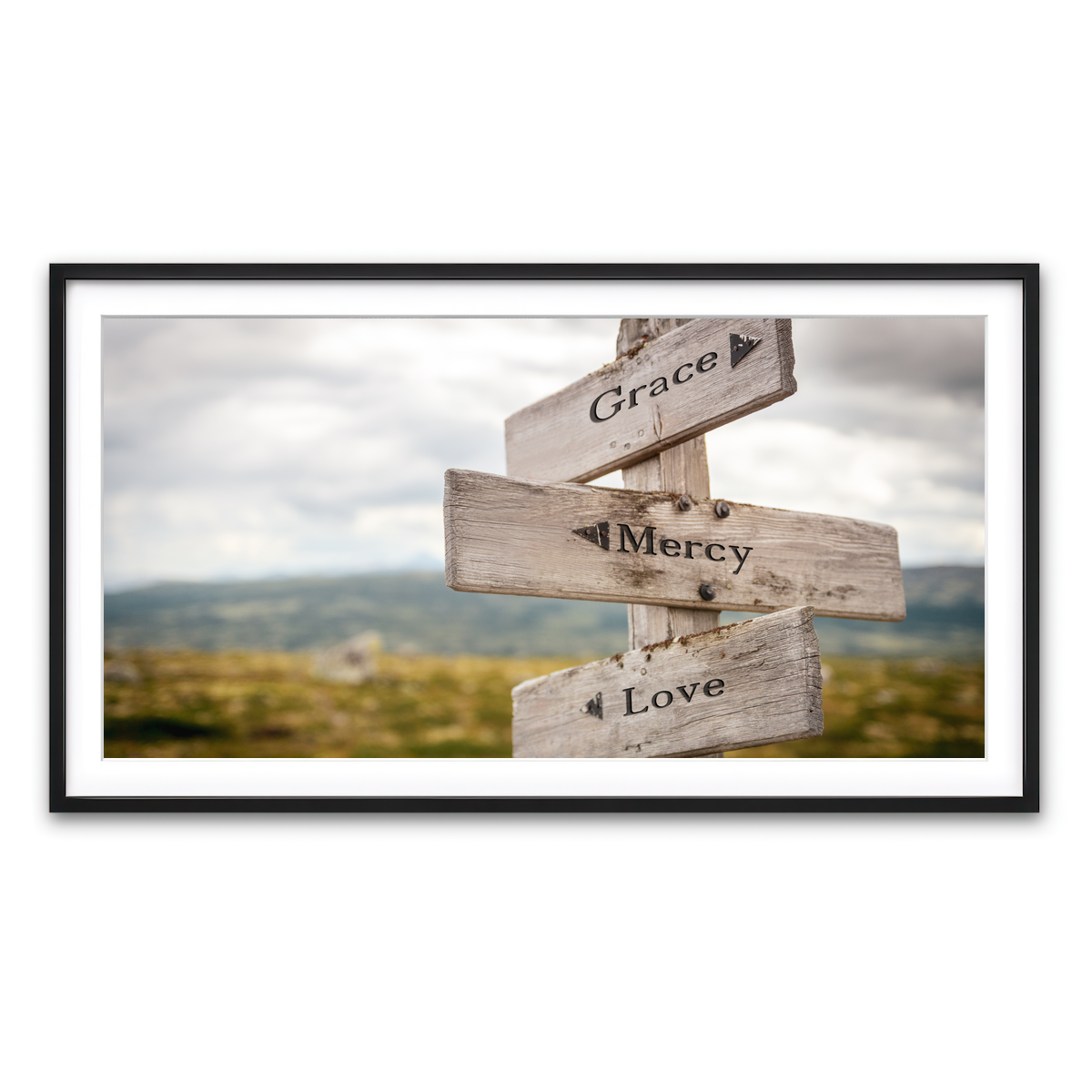 Framed Print 2x1 Black