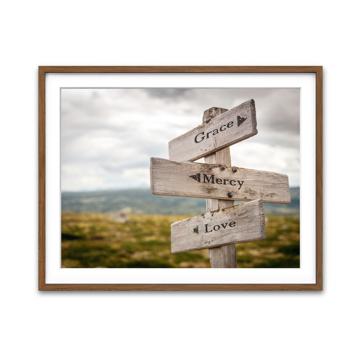 Framed Print 4x3 Walnut