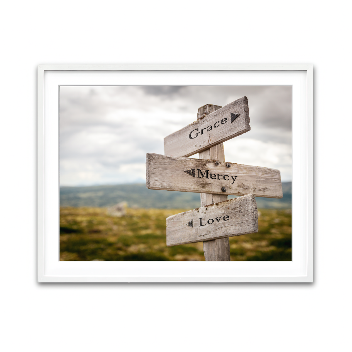 Framed Print 4x3 White