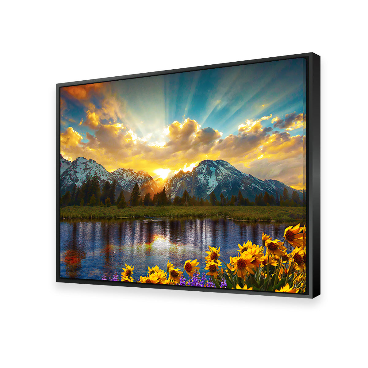 Grand Tetons Sunset Wall Art