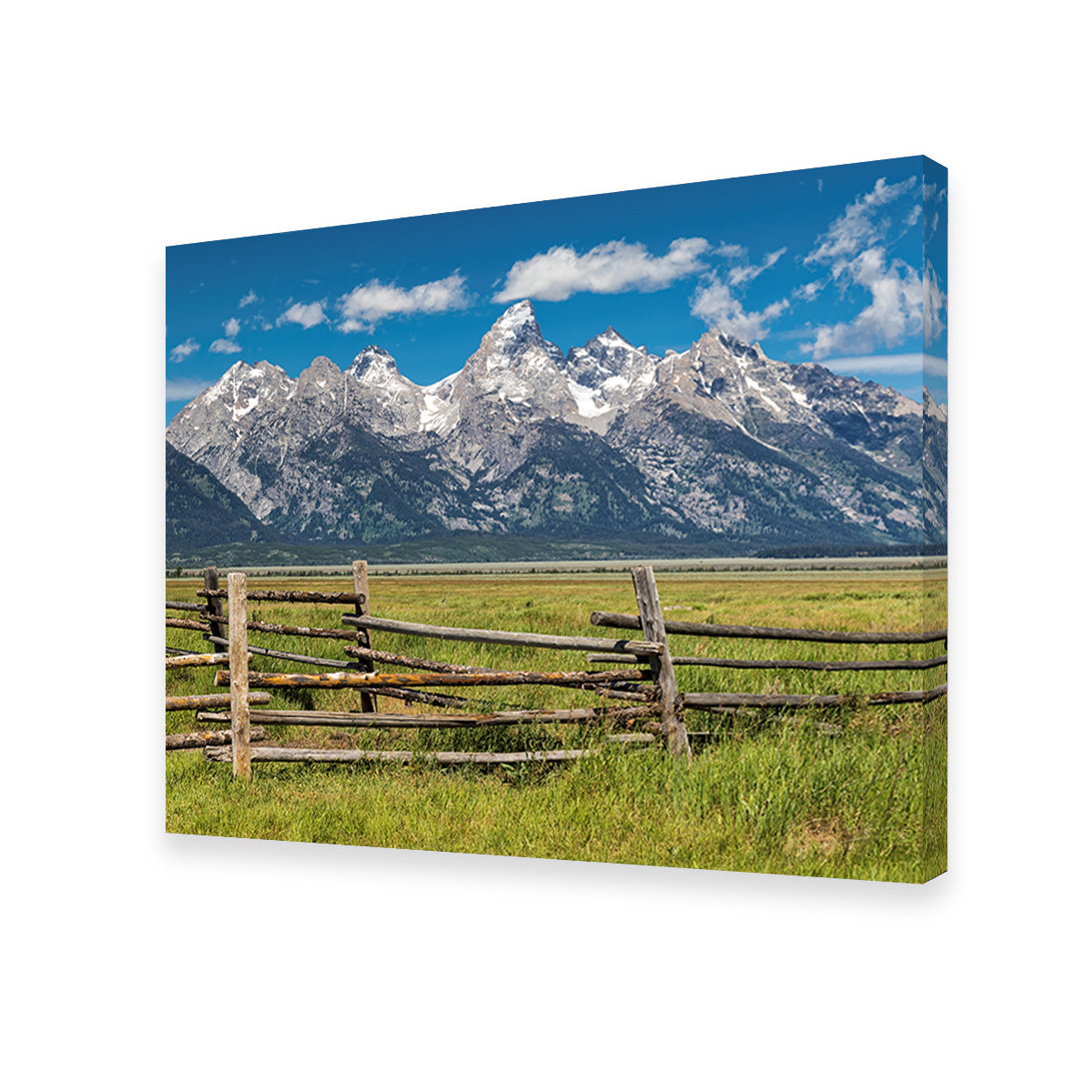 Grand Tetons and Corral Fence Wall Art