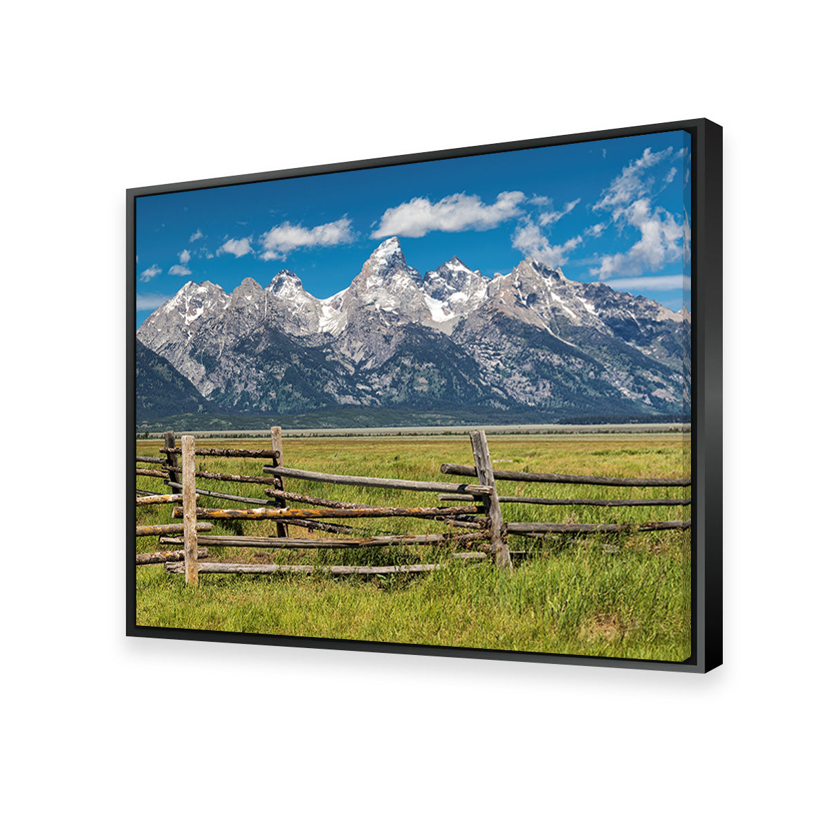 Grand Tetons and Corral Fence Wall Art