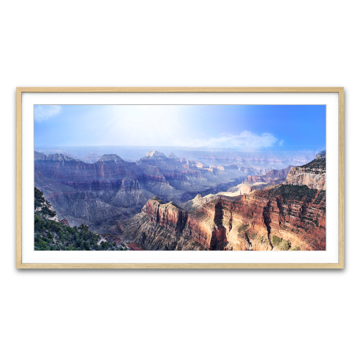 Framed Print 2x1 Natural