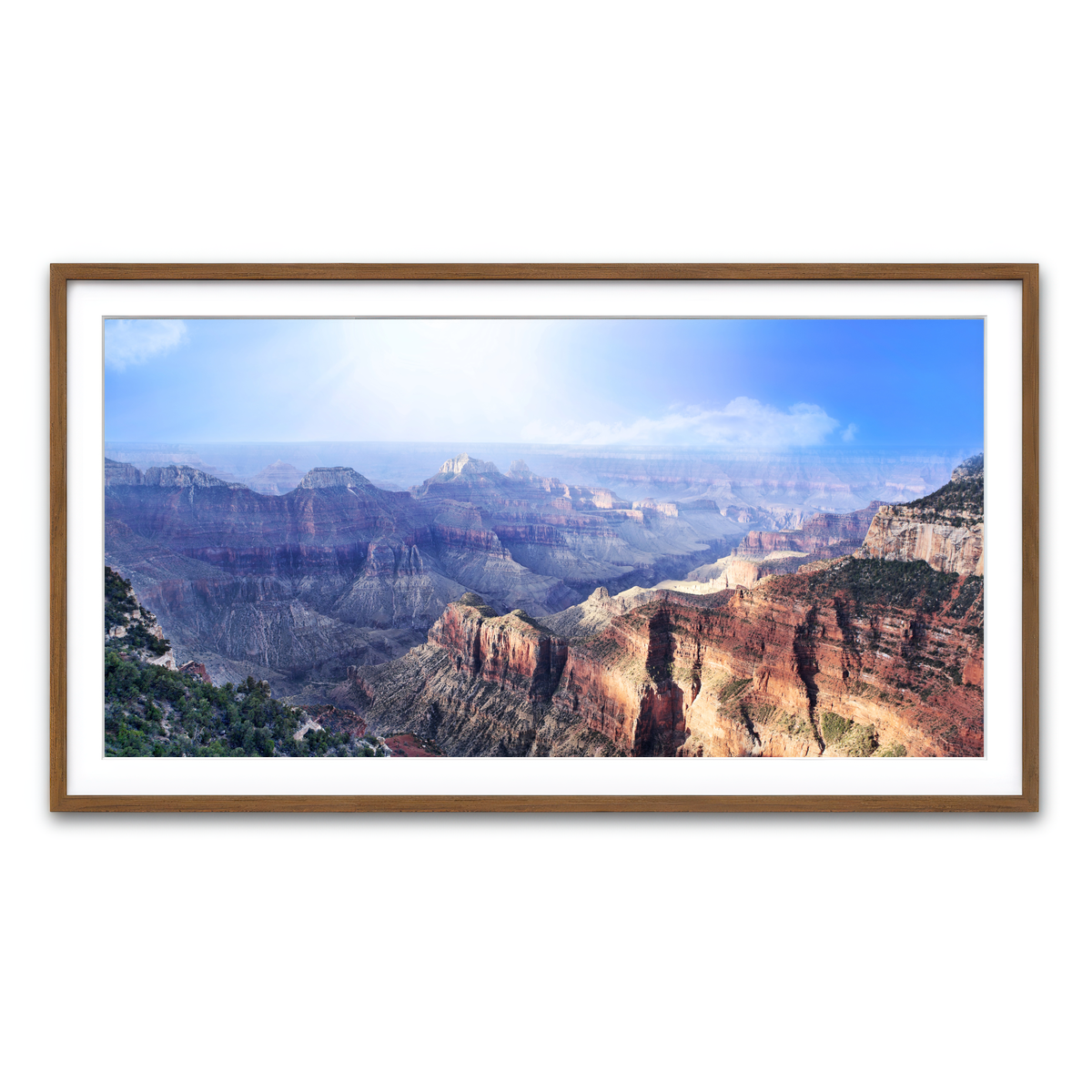 Framed Print 2x1 Walnut