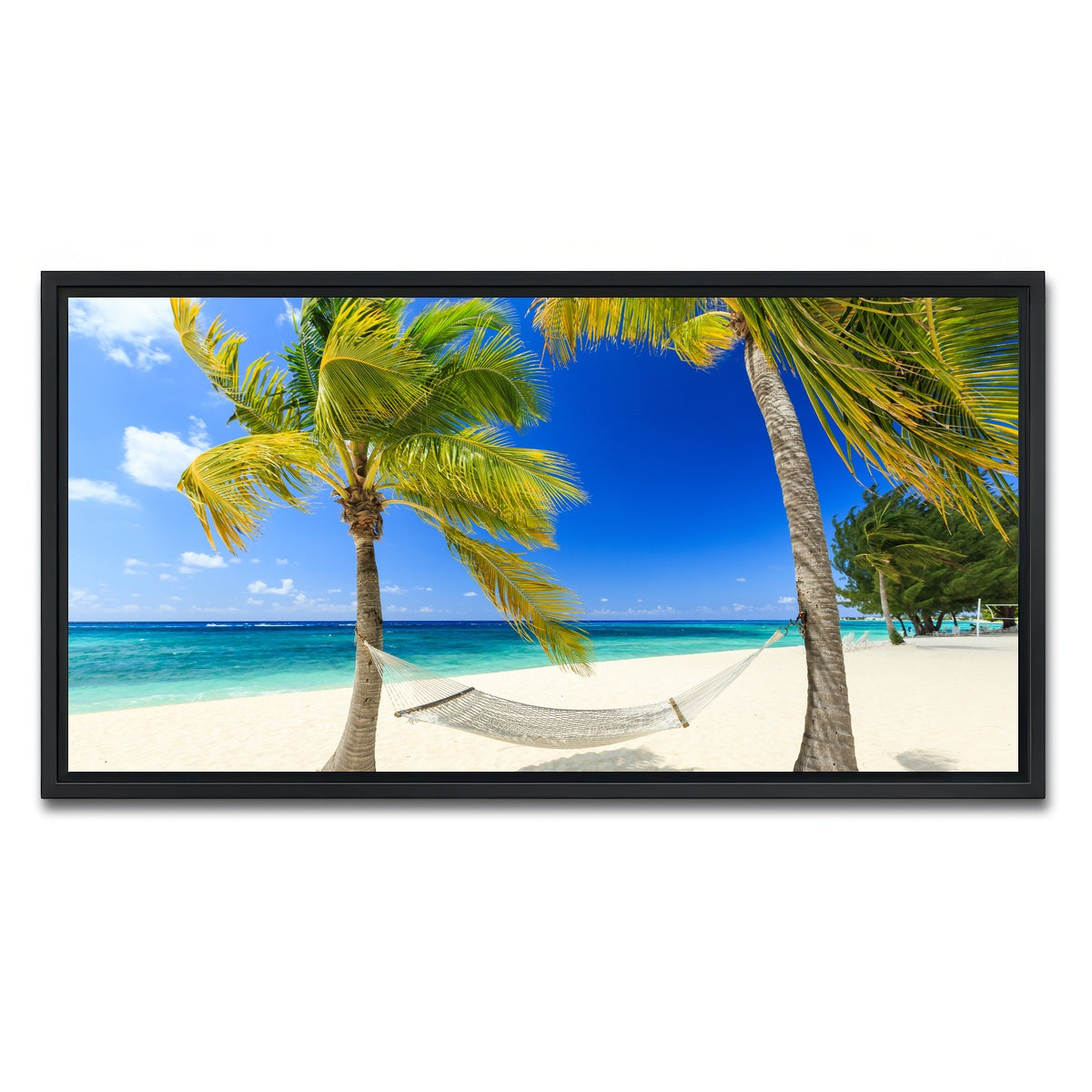 AUTO-MOCKUP WHITE | Grand Cayman | 1 Piece | Black Framed Canvas | group=2x1
