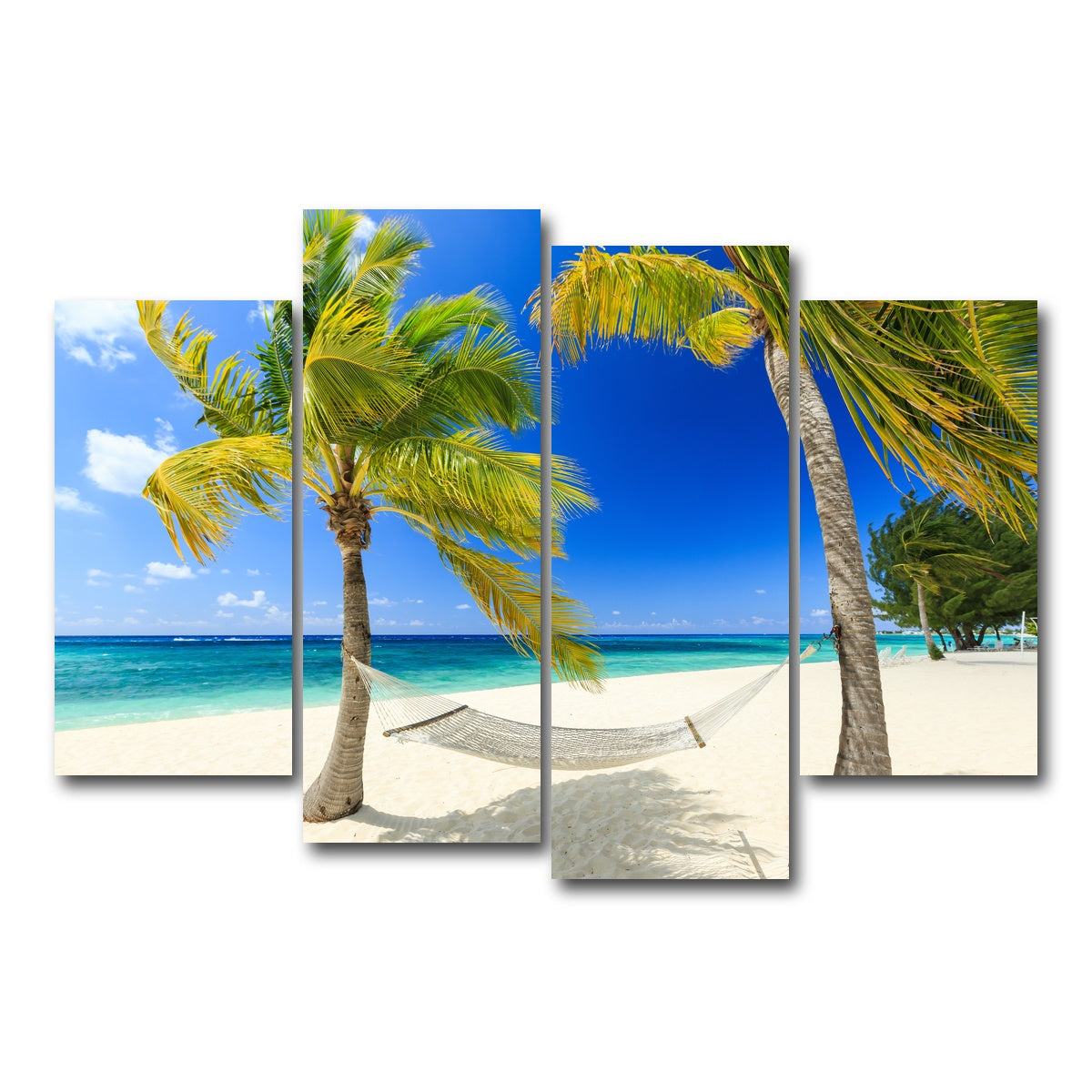 AUTO-MOCKUP WHITE | Grand Cayman | 4 Piece | Gallery Wrap Canvas | group=4_short