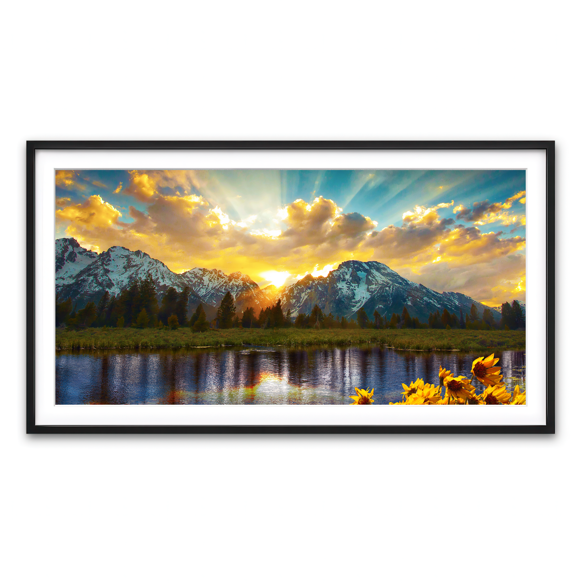 Framed Print 2x1 Black