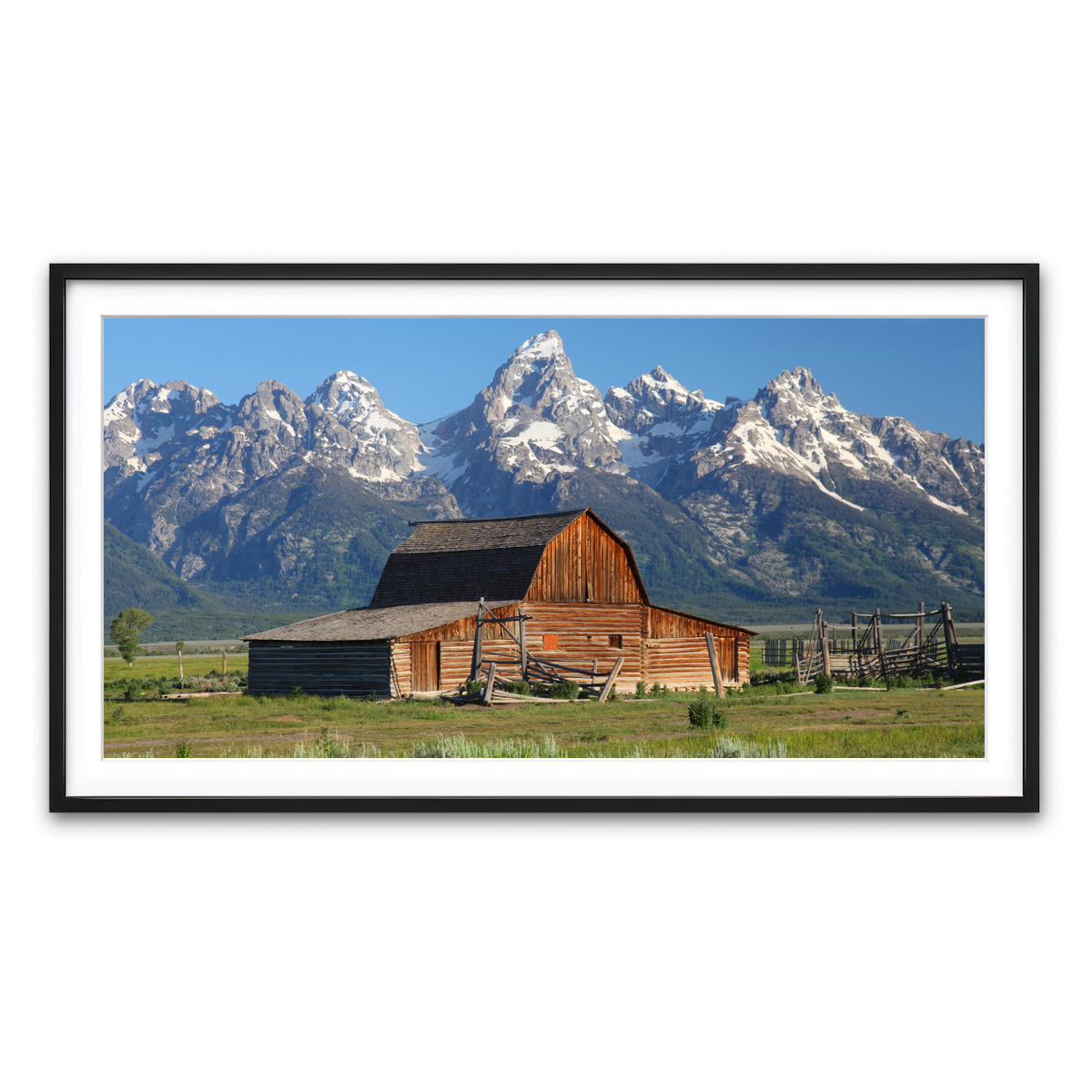 Framed Print 2x1 Black
