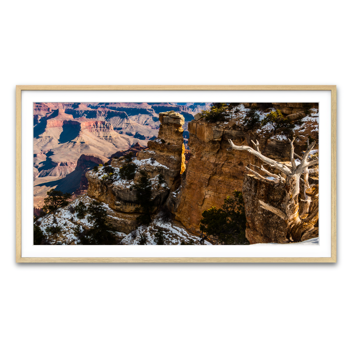 Framed Print 2x1 Natural