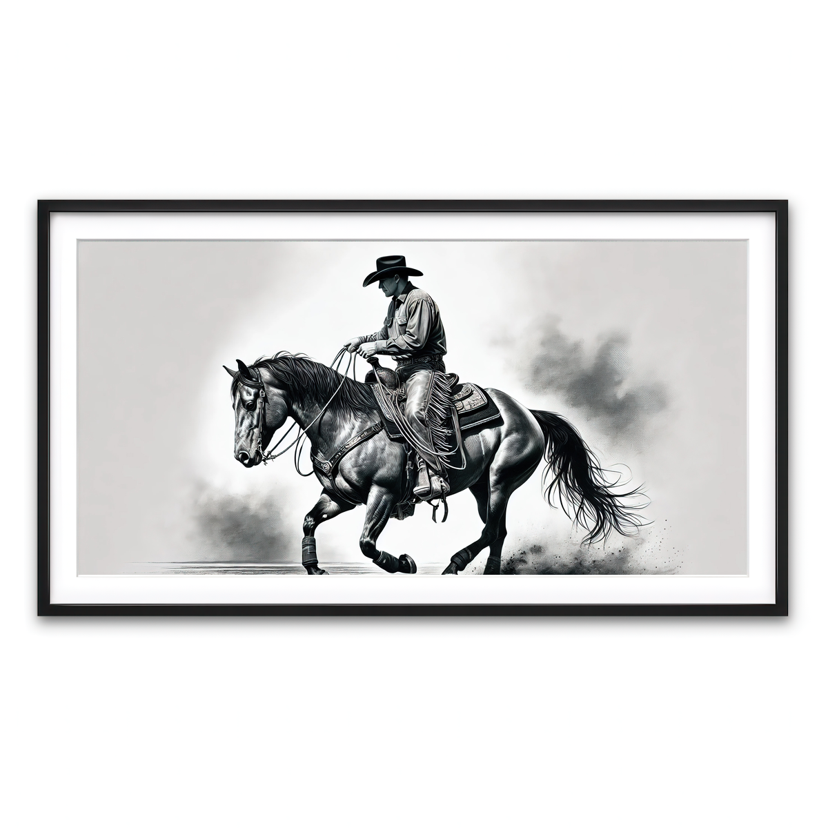 Framed Print 2x1 Black