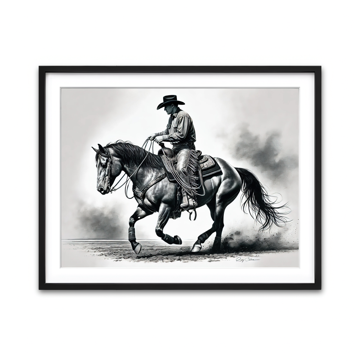 Framed Print 4x3 Black