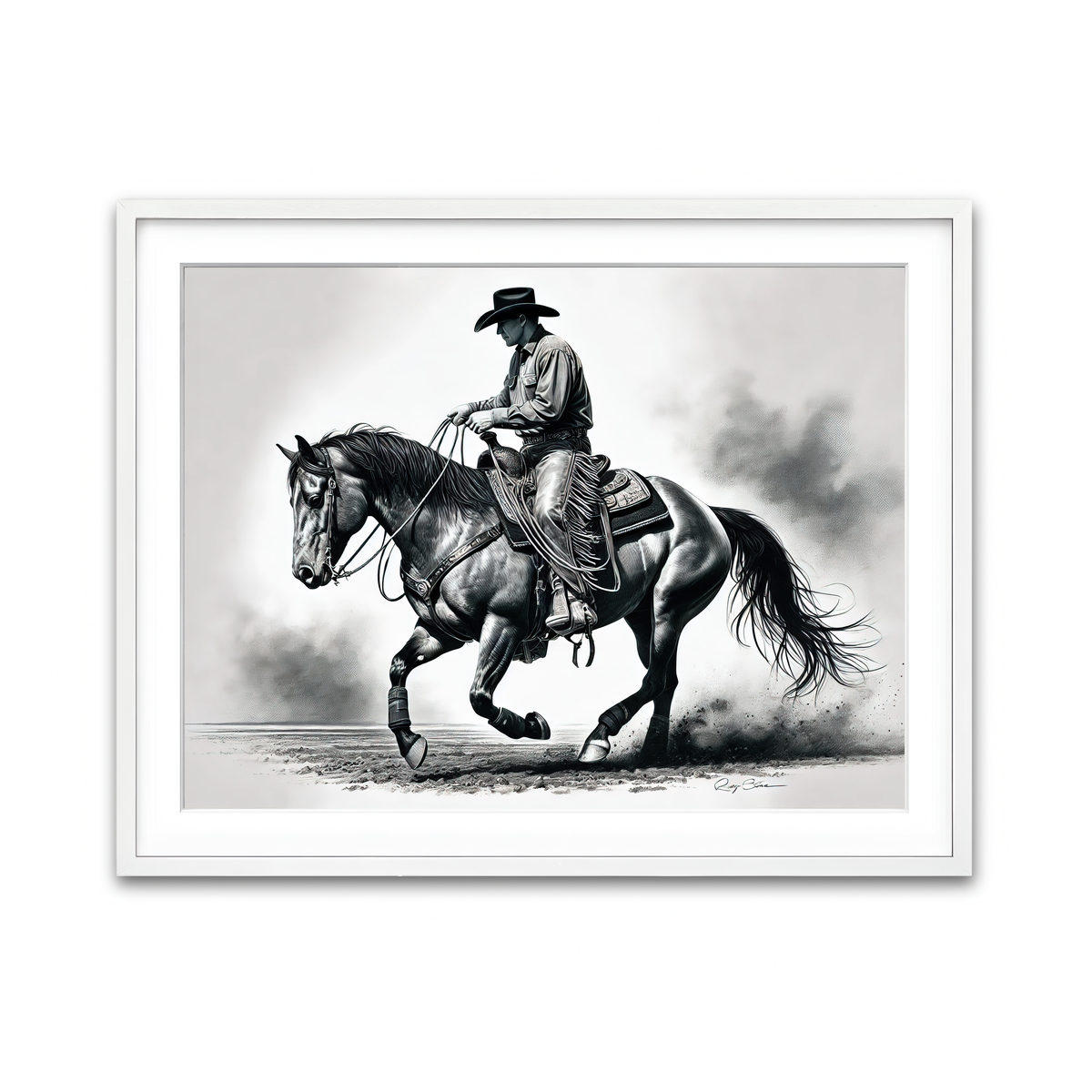 Framed Print 4x3 White
