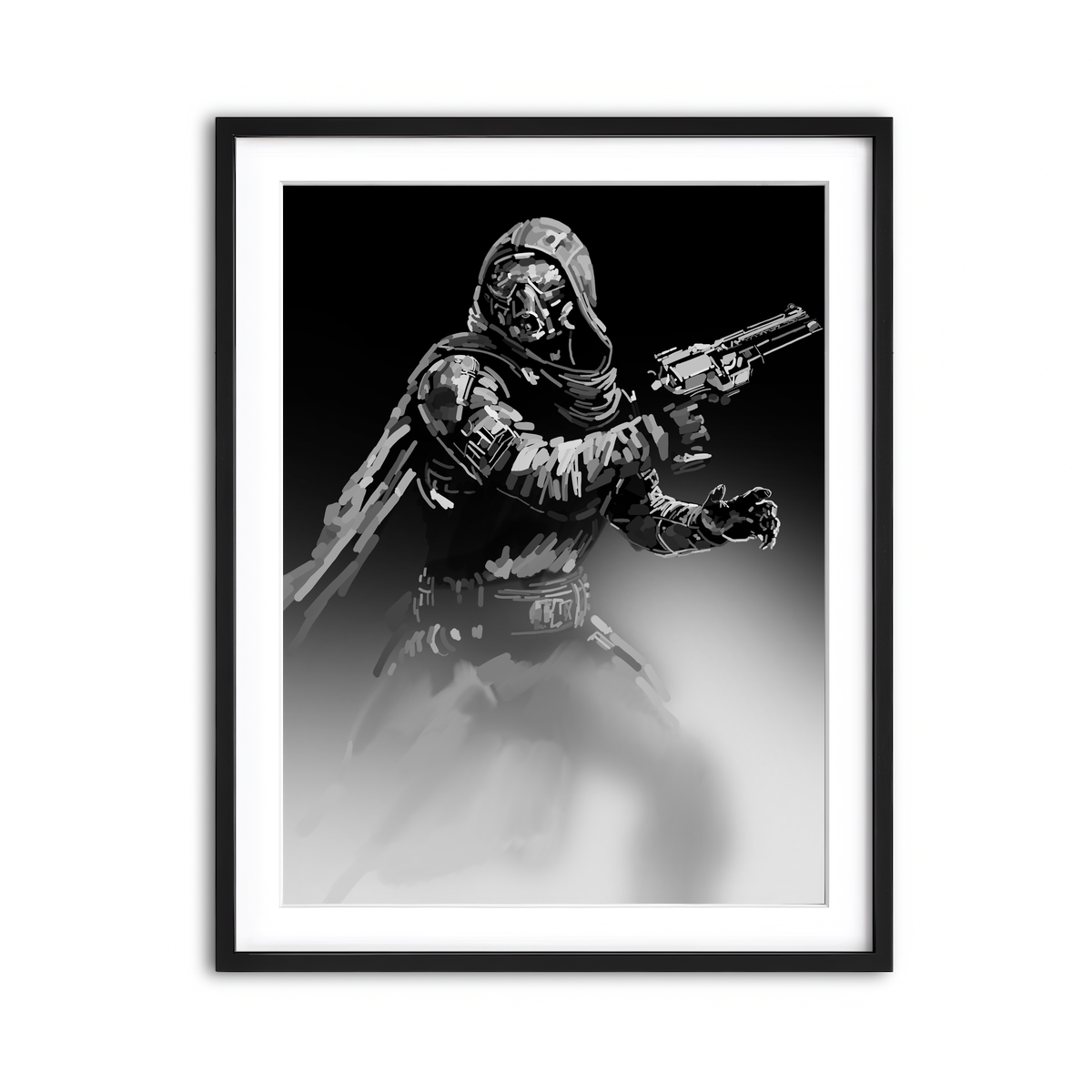 Framed Print 3x4 Black