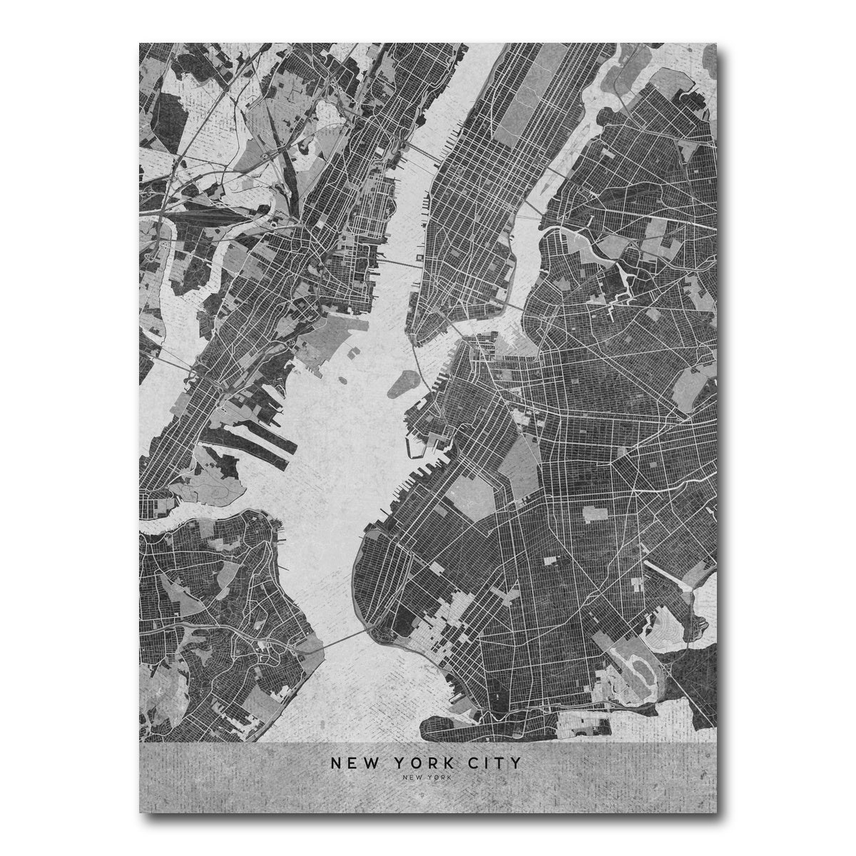 AUTO-MOCKUP WHITE | Grayscale New York City | 1 Piece | Gallery Wrap Canvas | group=3x4