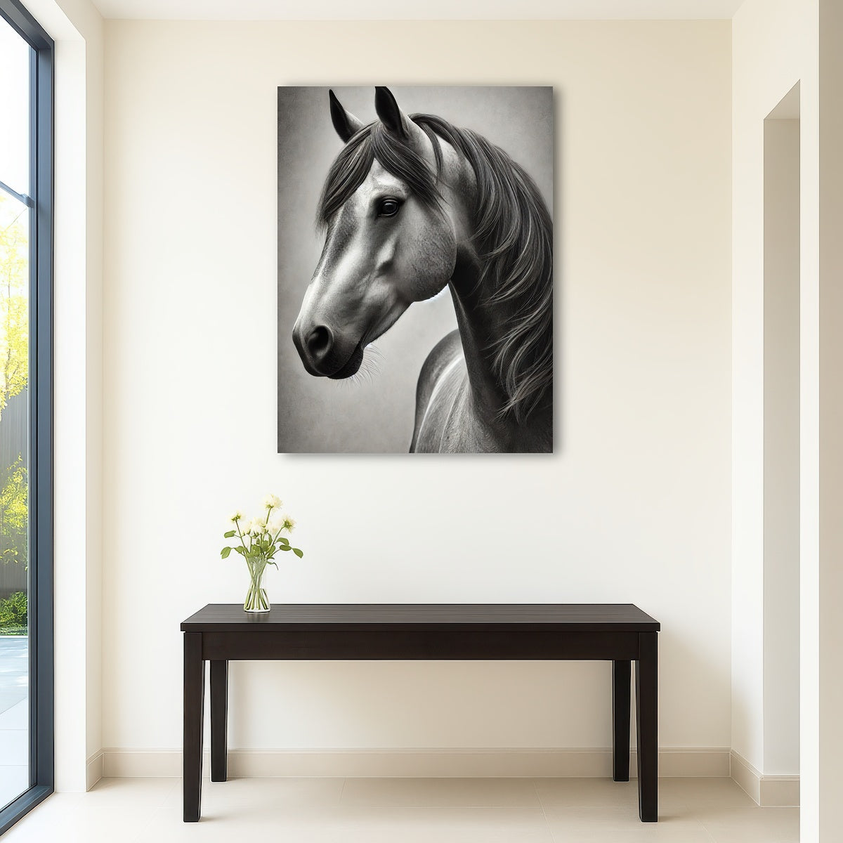 AUTO-MOCKUP ROOM | Grayscale Quarter Horse