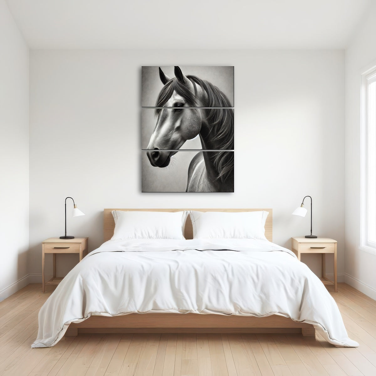 AUTO-MOCKUP ROOM | Grayscale Quarter Horse