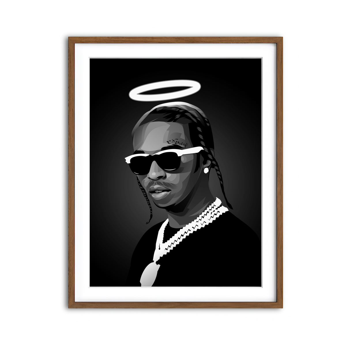 Framed Print 3x4 Walnut