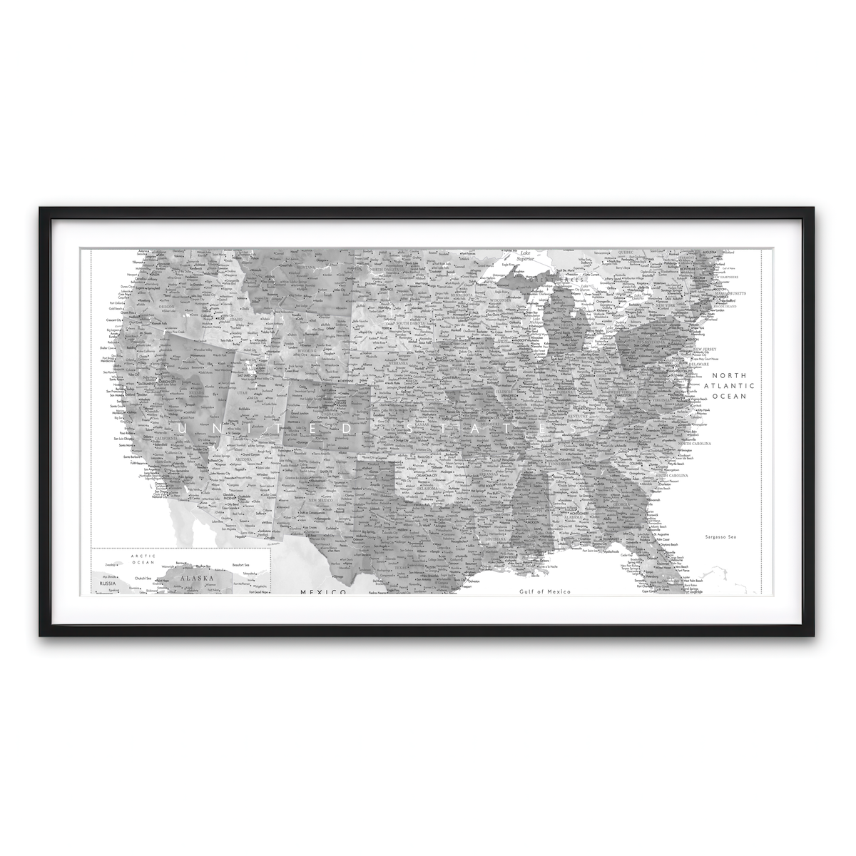 Framed Print 2x1 Black