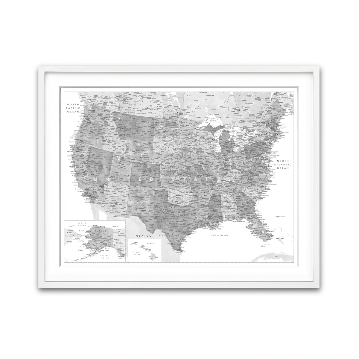 Framed Print 4x3 White