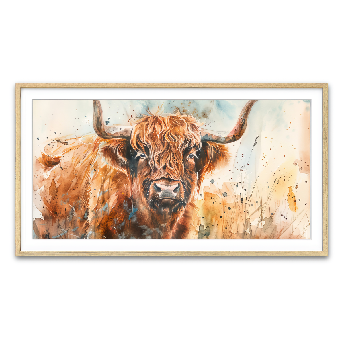 Framed Print 2x1 Natural