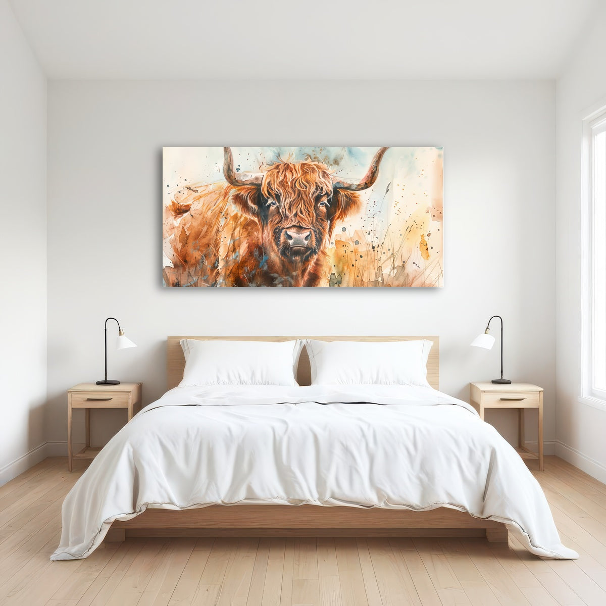 AUTO-MOCKUP ROOM | Grazing highland bull