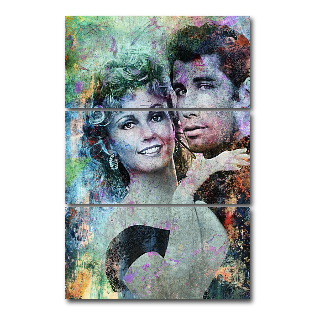 AUTO-MOCKUP WHITE | Grease | 3 Piece | Gallery Wrap Canvas | group=12x24_stacked