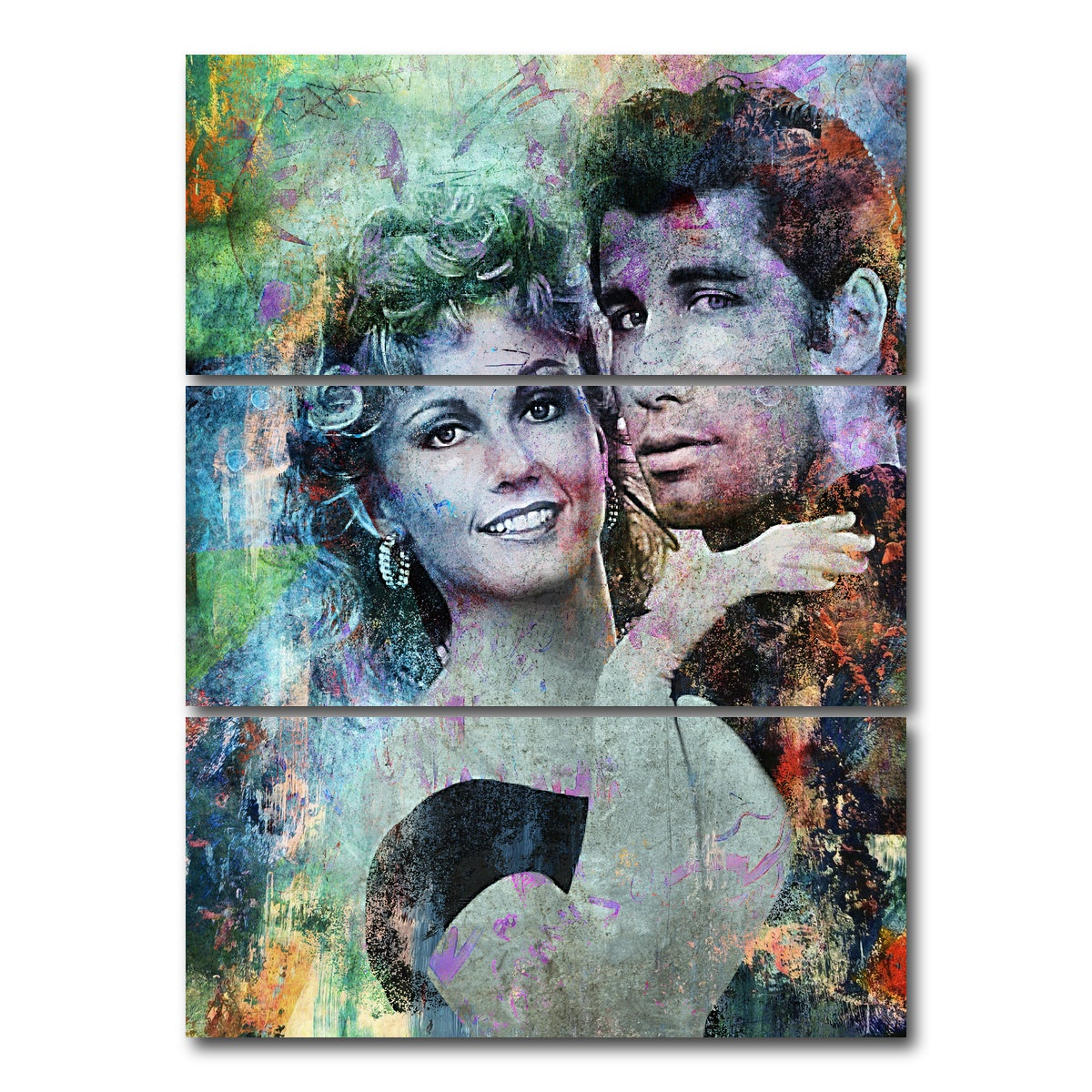 AUTO-MOCKUP WHITE | Grease | 3 Piece | Gallery Wrap Canvas | group=8x18_stacked