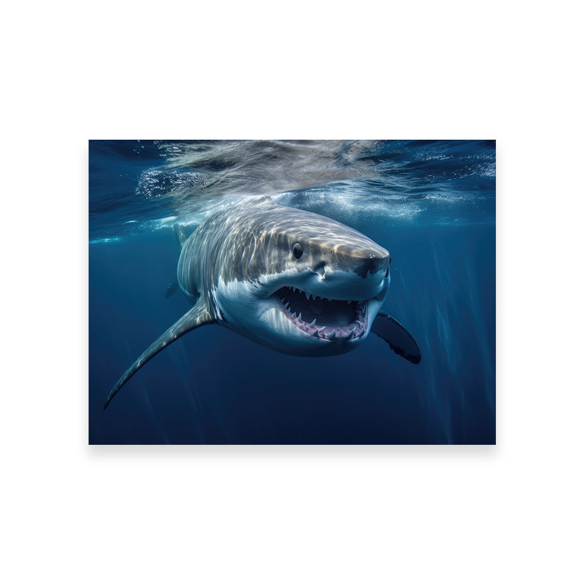 Great White Close up Wall Art