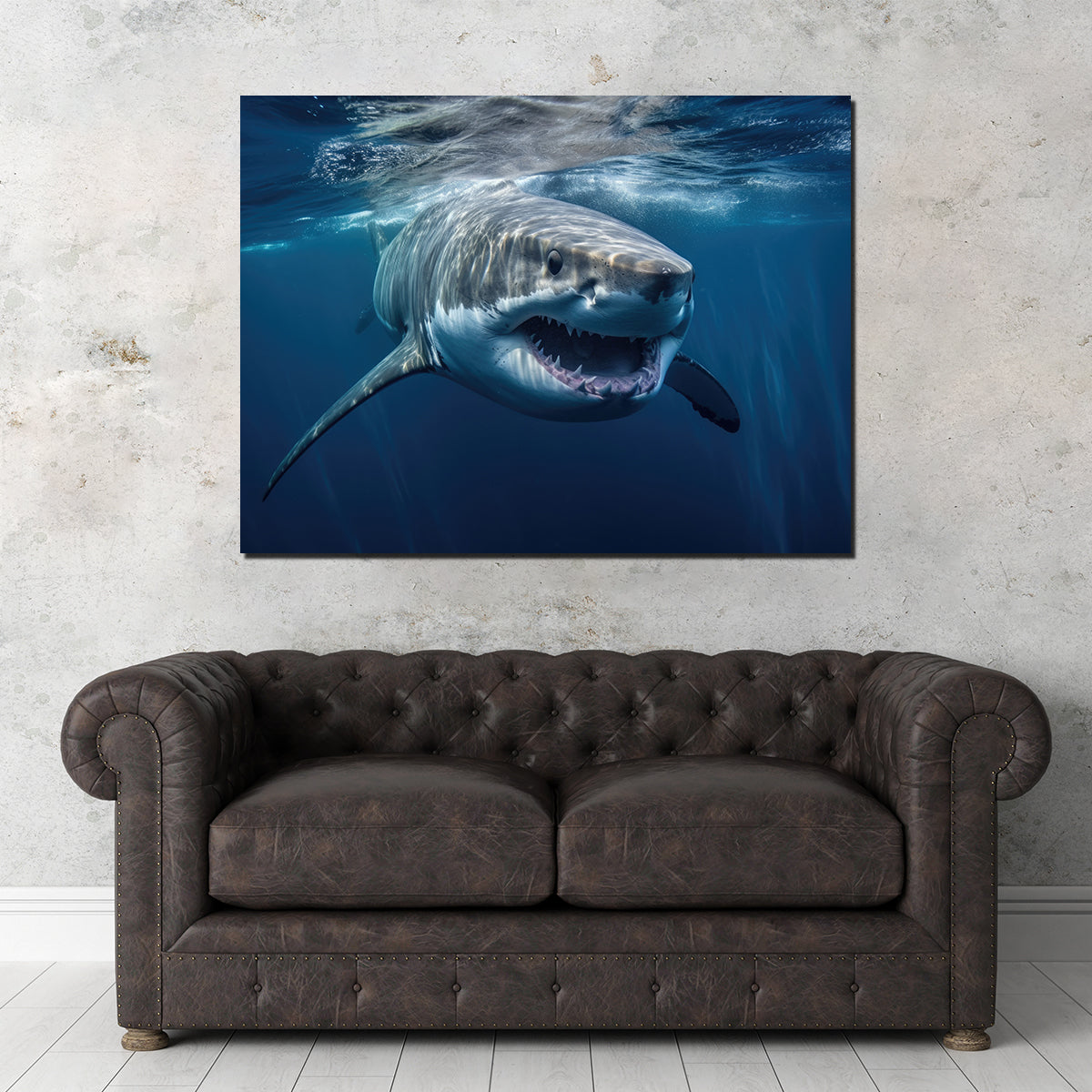 Great White Close up Wall Art