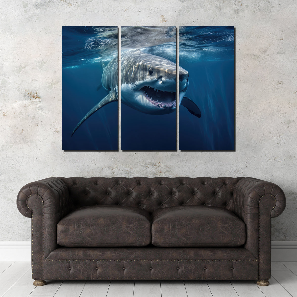 Great White Close up Wall Art
