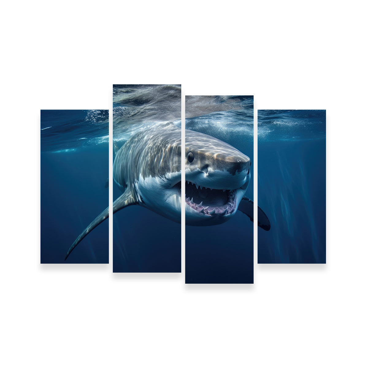 Great White Close up Wall Art