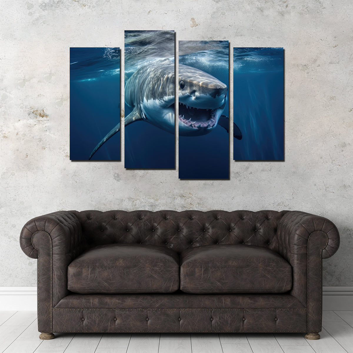 Great White Close up Wall Art