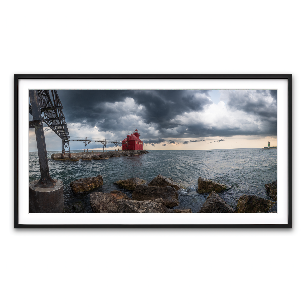 Framed Print 2x1 Black