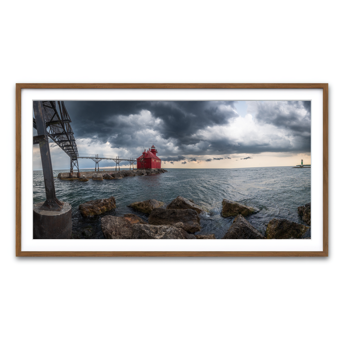 Framed Print 2x1 Walnut