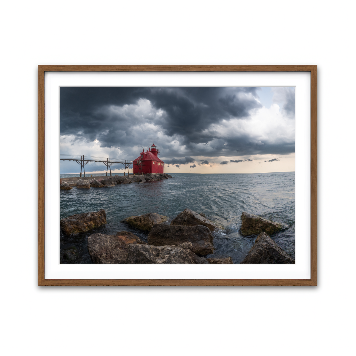 Framed Print 4x3 Walnut