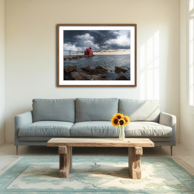 AUTO-MOCKUP ROOM | Great Lake Storm Wall Art