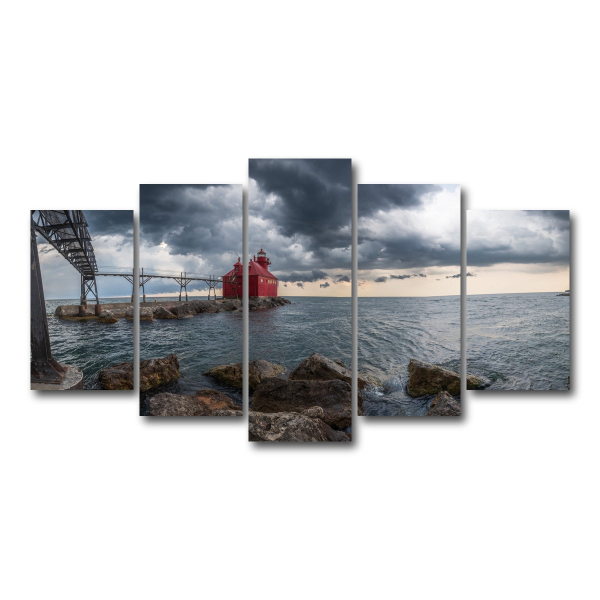 AUTO-MOCKUP WHITE | Great Lake Storm | 5 Piece | Gallery Wrap Canvas | group=5_normal
