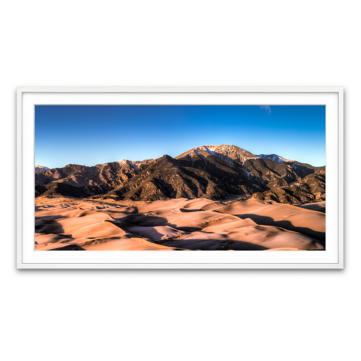 Framed Print 2x1 White