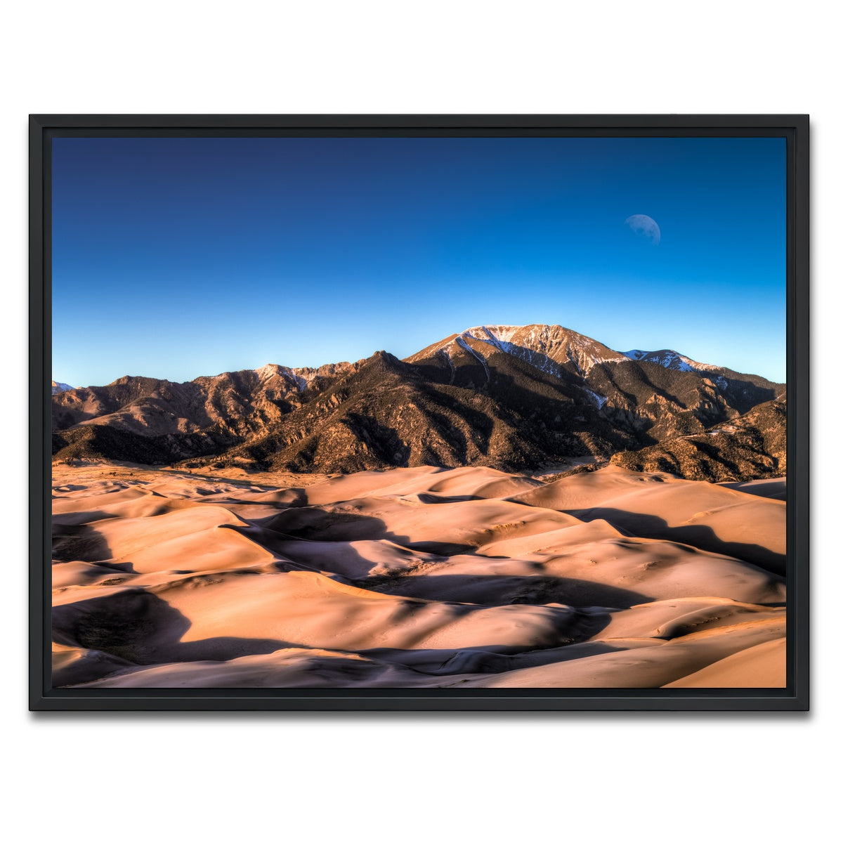 AUTO-MOCKUP WHITE | Great Sand Dunes | 1 Piece | Black Framed Canvas | group=4x3