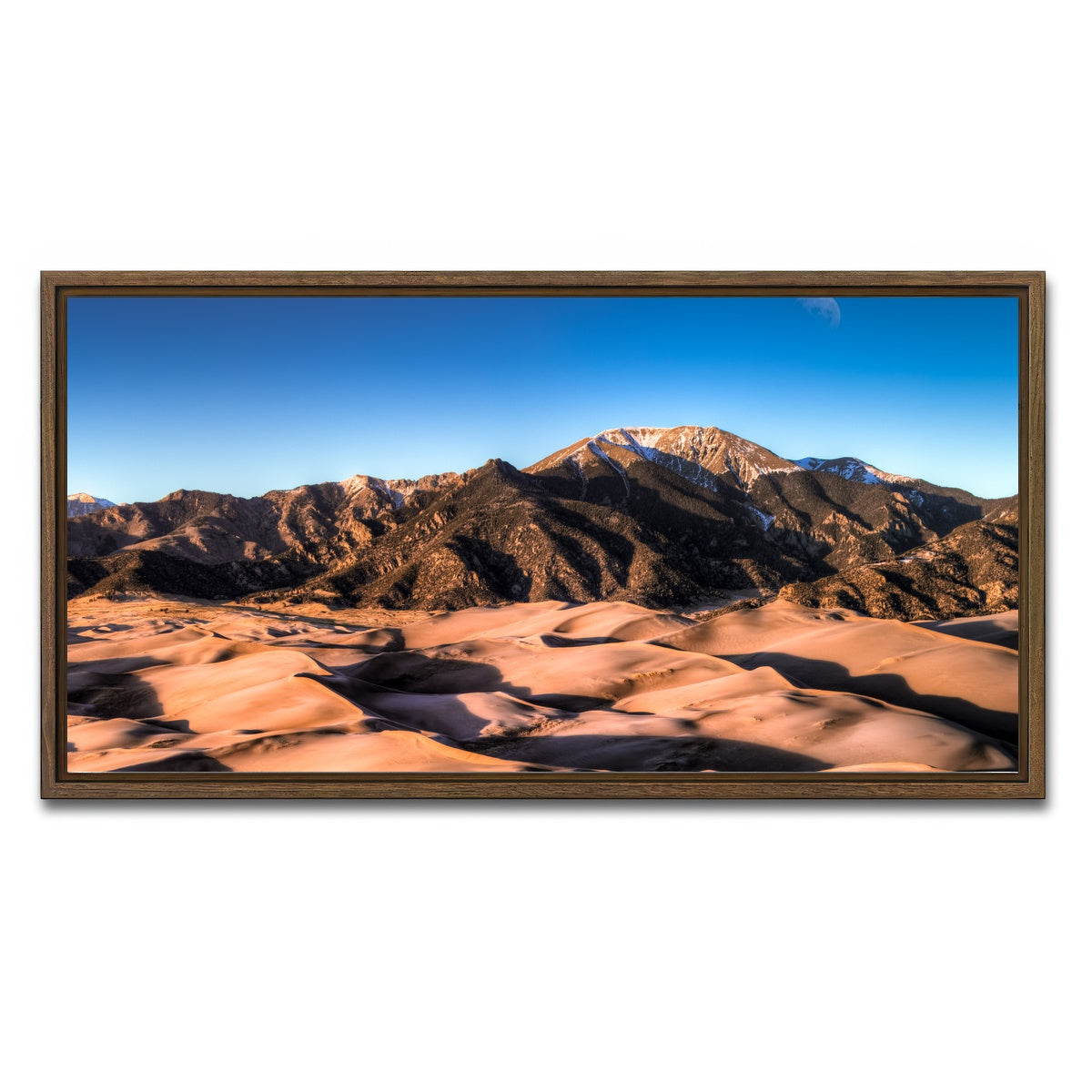 AUTO-MOCKUP WHITE | Great Sand Dunes | 1 Piece | Walnut Framed Canvas | group=2x1