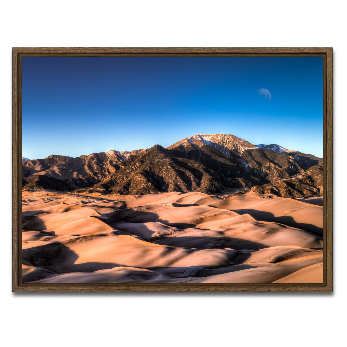 AUTO-MOCKUP WHITE | Great Sand Dunes | 1 Piece | Walnut Framed Canvas | group=4x3
