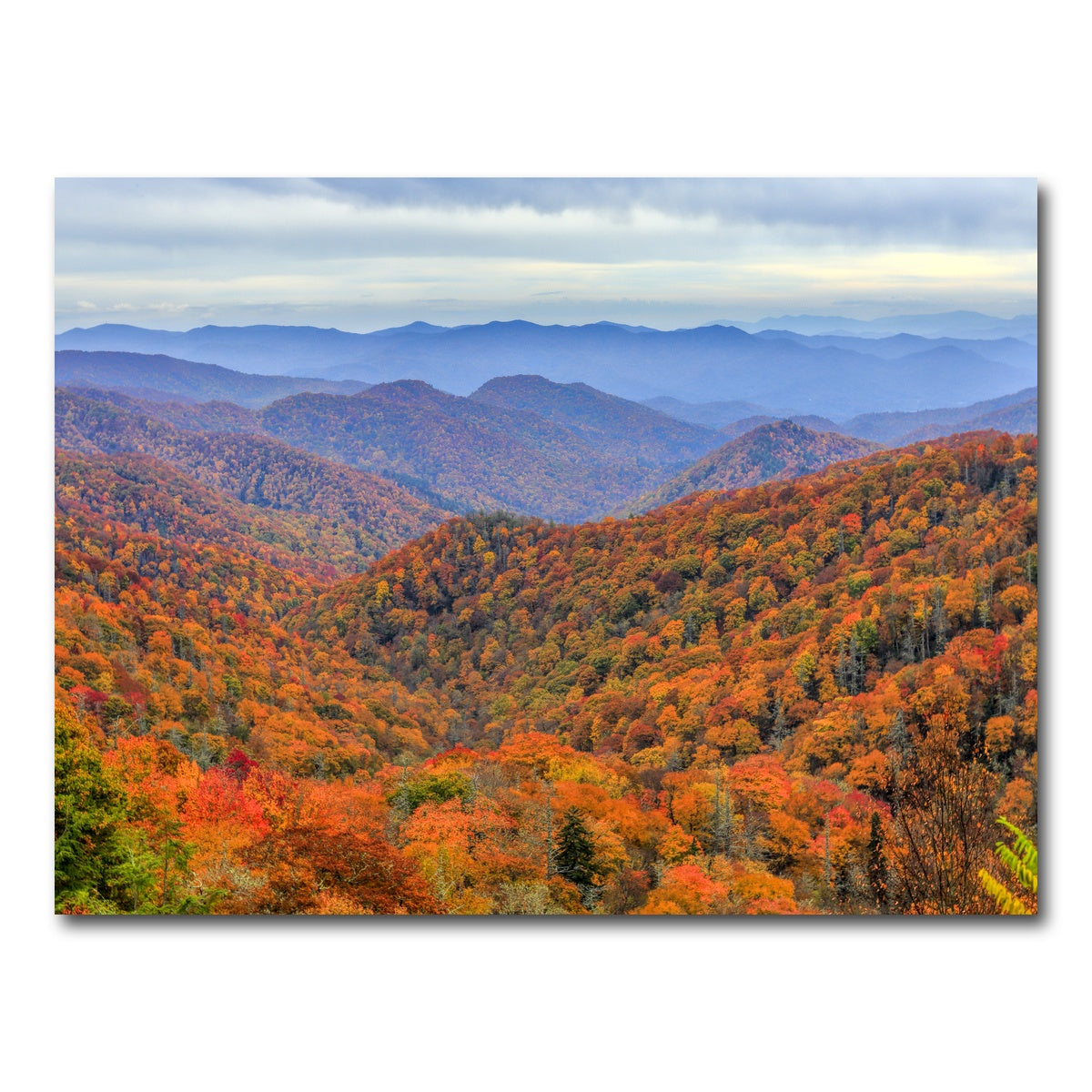 AUTO-MOCKUP WHITE | Great Smoky Mountains Autumn | 1 Piece | Gallery Wrap Canvas | group=4x3