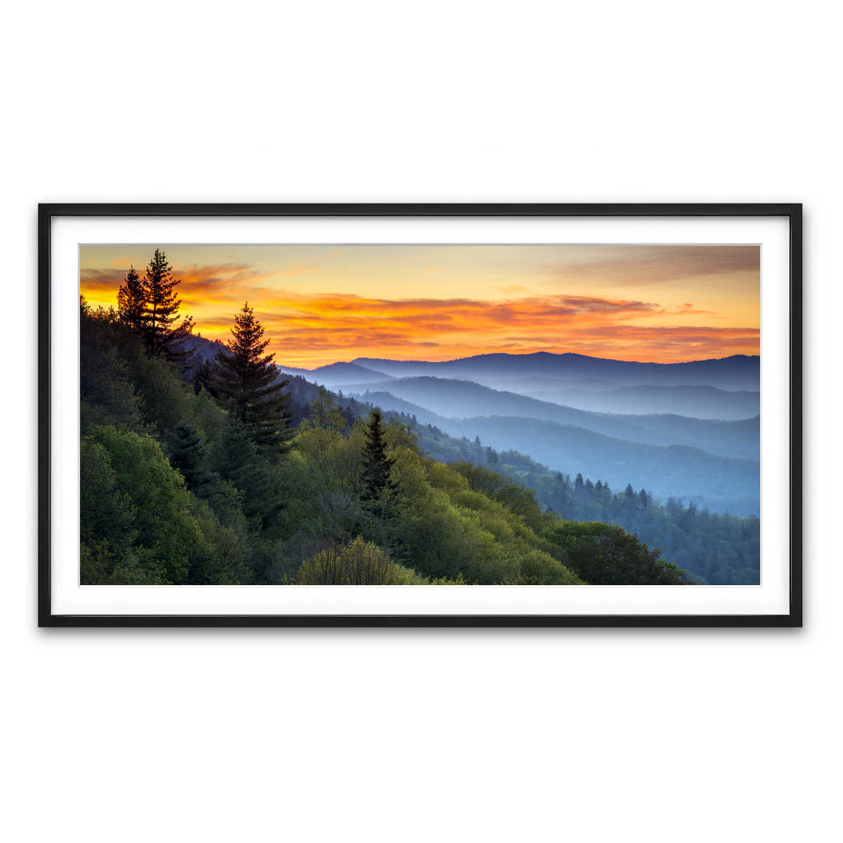 Framed Print 2x1 Black