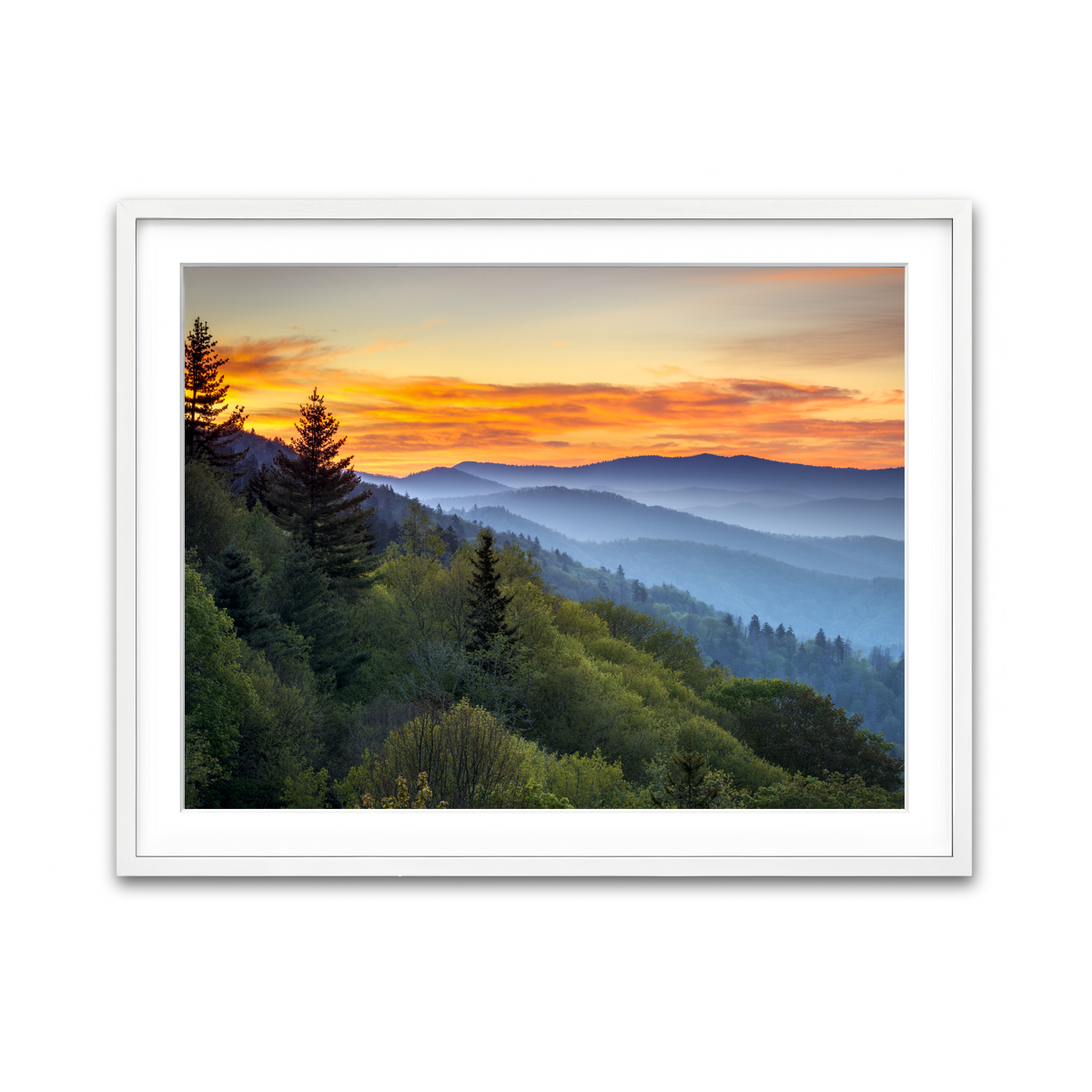 Framed Print 4x3 White