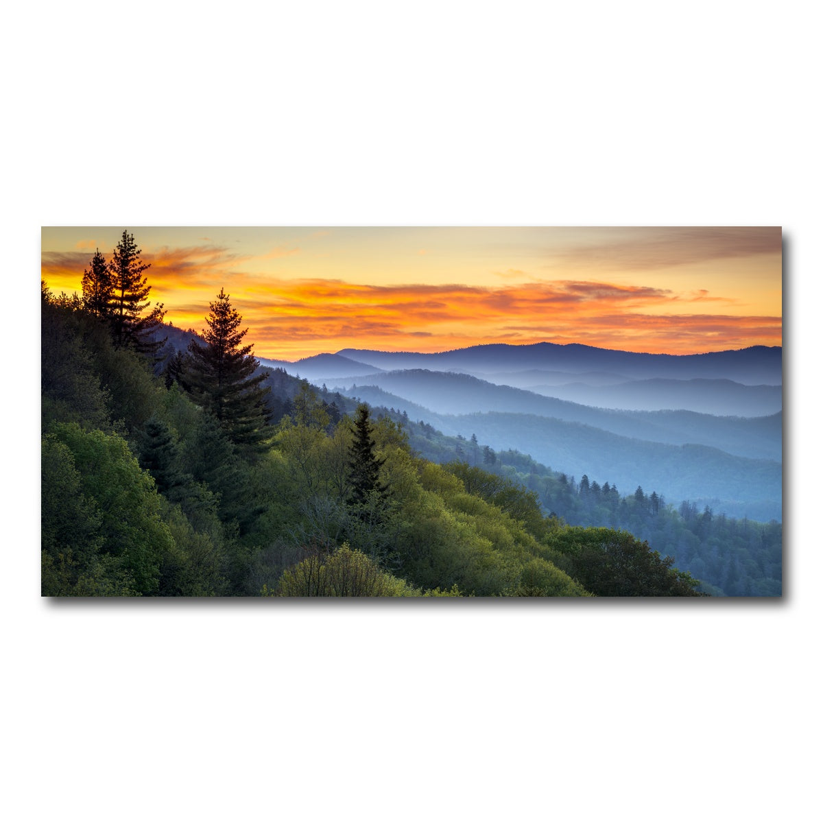 AUTO-MOCKUP WHITE | Great Smoky Mountains | 1 Piece | Gallery Wrap Canvas | group=2x1