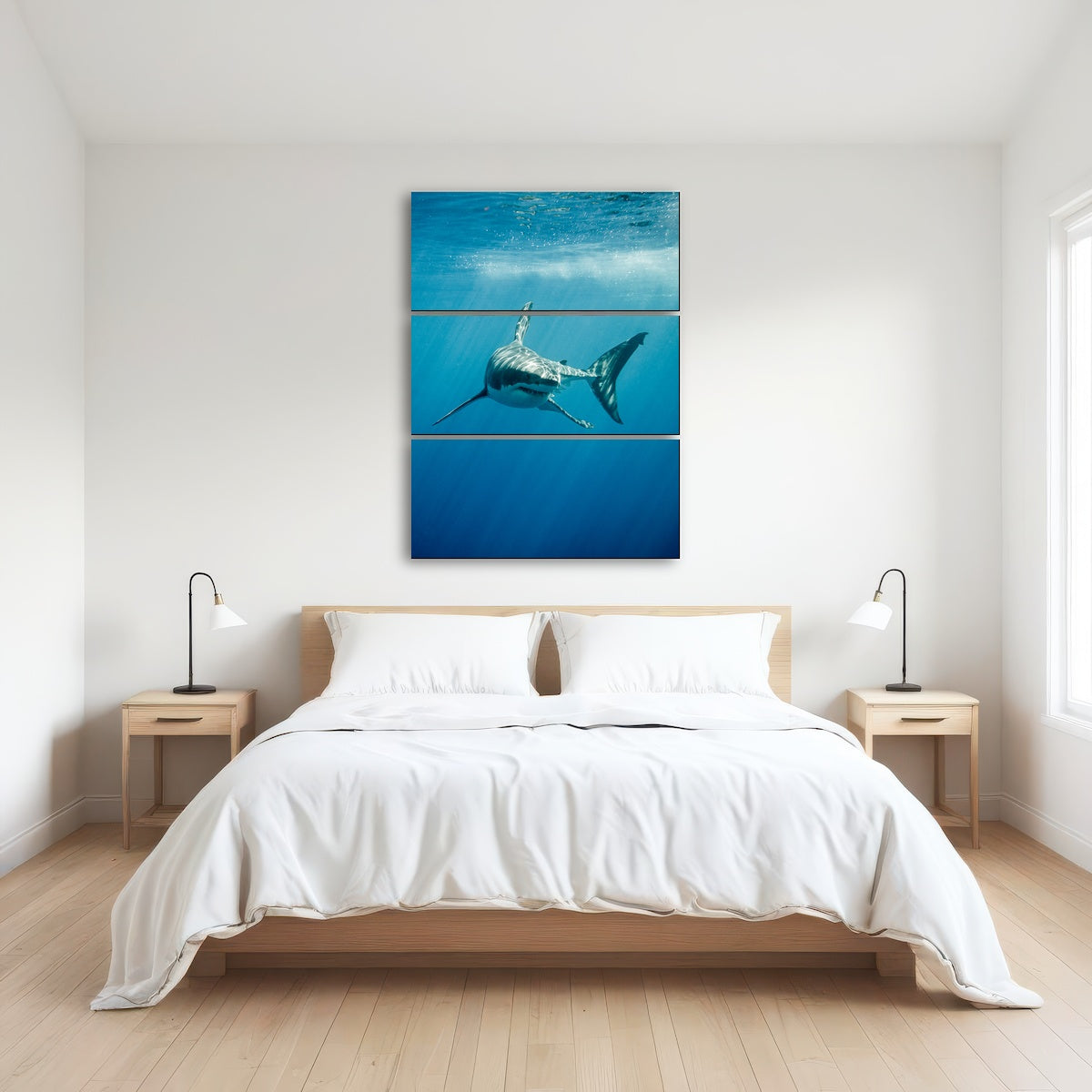 AUTO-MOCKUP ROOM | Great White Shark swimming