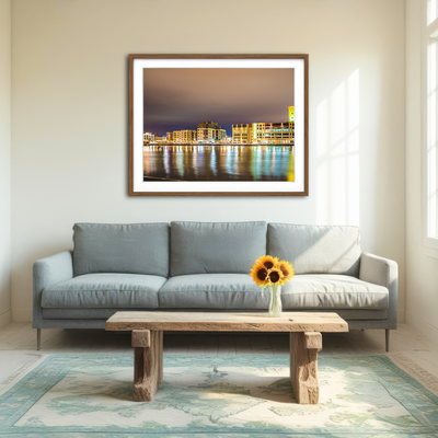 AUTO-MOCKUP ROOM | Green Bay City Skyline Wall Art