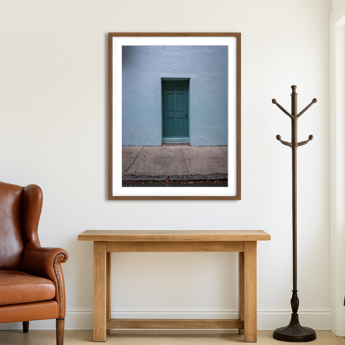 AUTO-MOCKUP ROOM | Green Door Wall Art