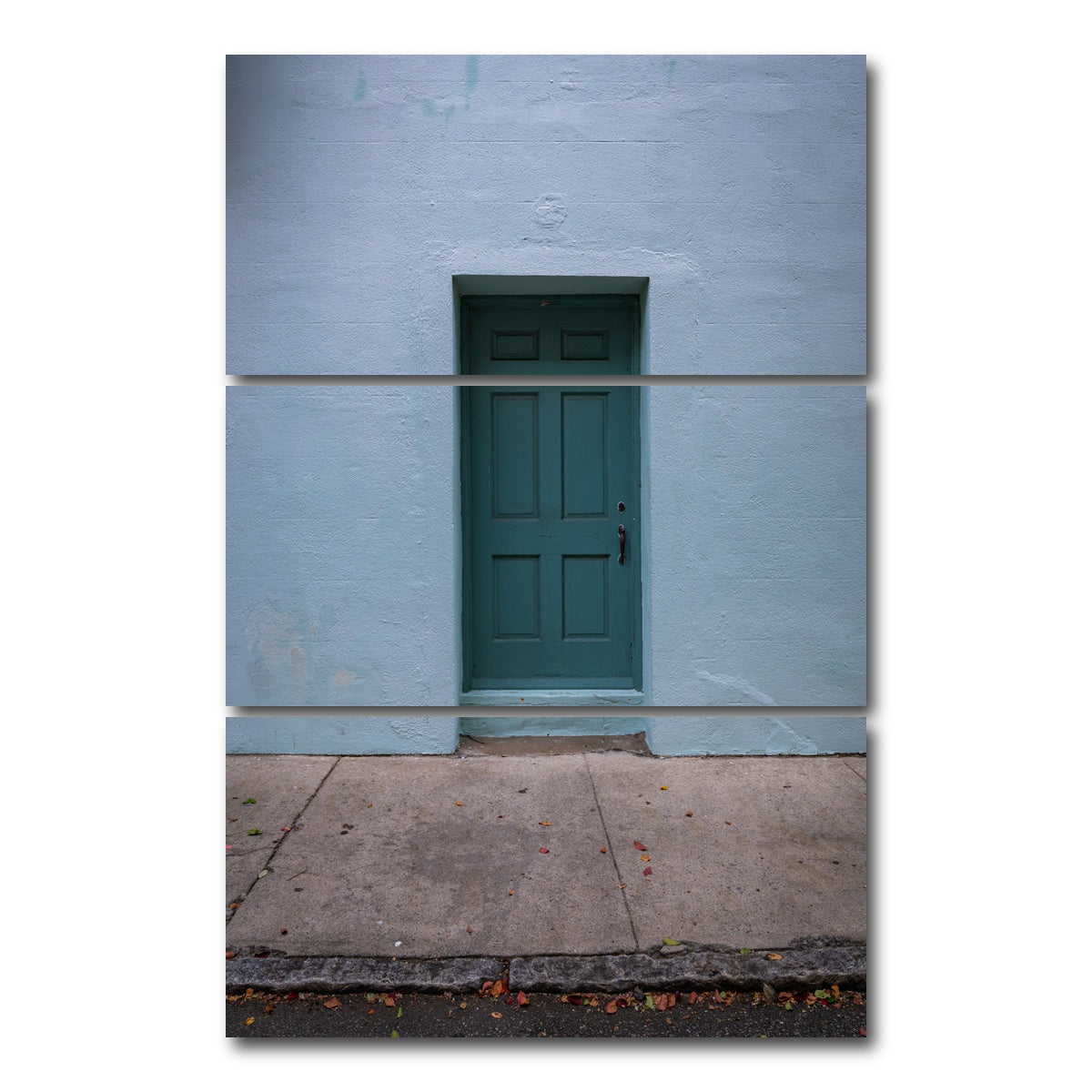 AUTO-MOCKUP WHITE | Green Door | 3 Piece | Gallery Wrap Canvas | group=12x24_stacked